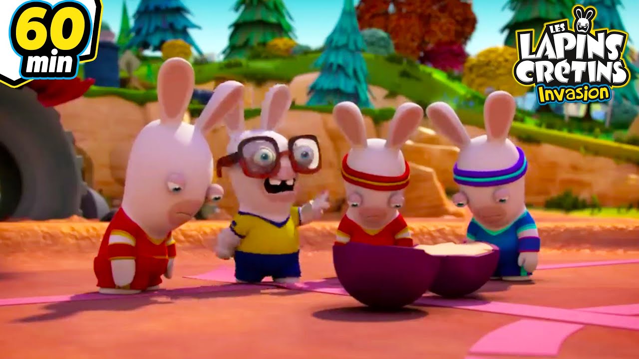 Les Lapins Crétins Invasion🐰 - Les Lapins voyagent - Compilation 1H | Nouveaux Episodes HD