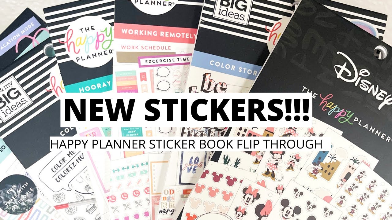 NEW HAPPY PLANNER STICKER BOOK FLIP THROUGHS