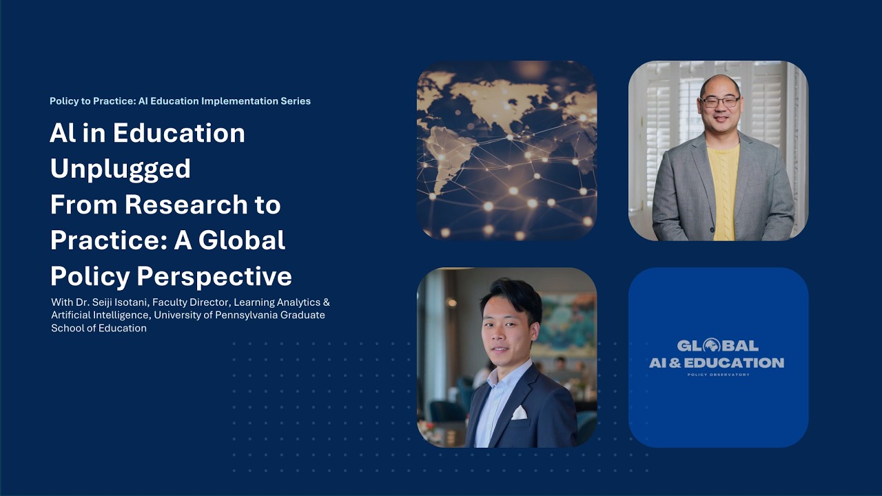 Al in Education Unplugged-How to ensure AI's use in underdeveloped region-with Dr.Seiji Isotani