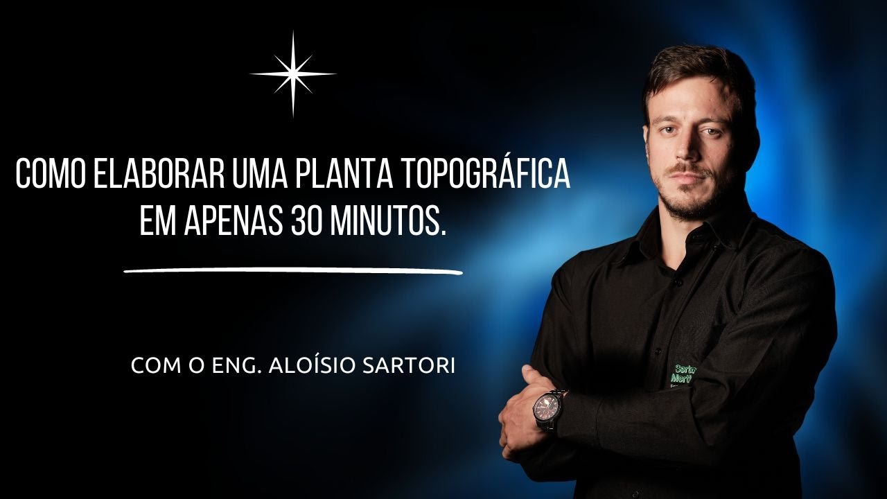 Como fazer uma PLANTA TOPOGRÁFICA em meia hora?