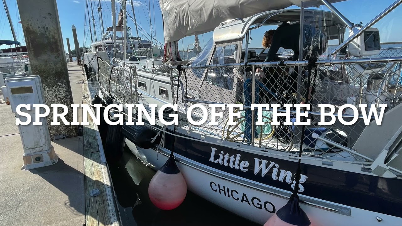 Springing Off From The Boat