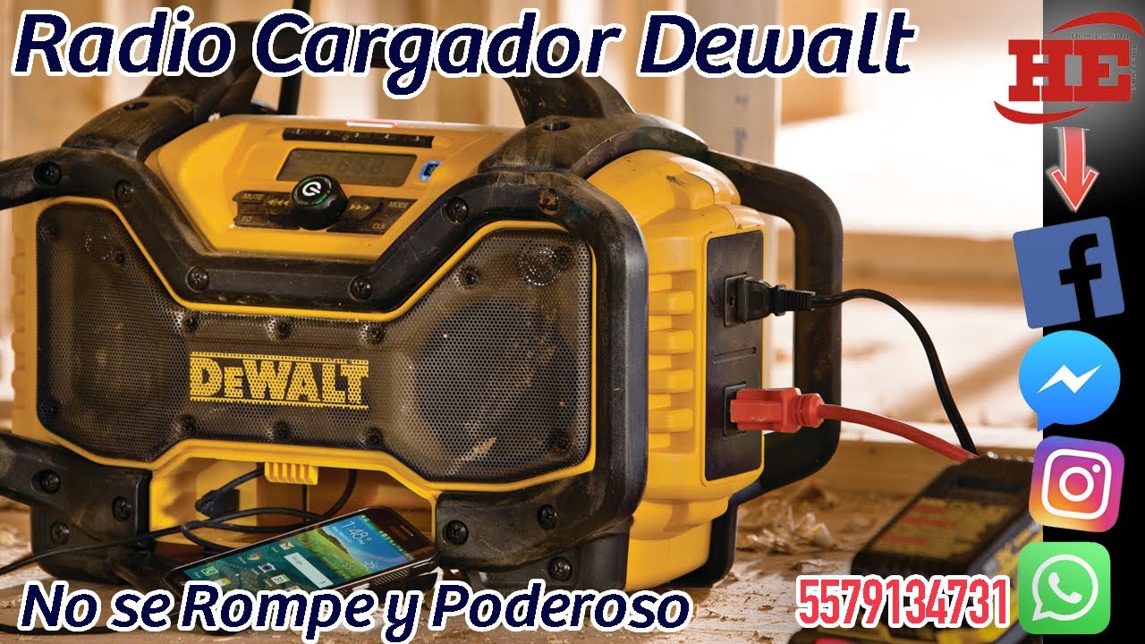 Radio Cargador DEWALT DCR025