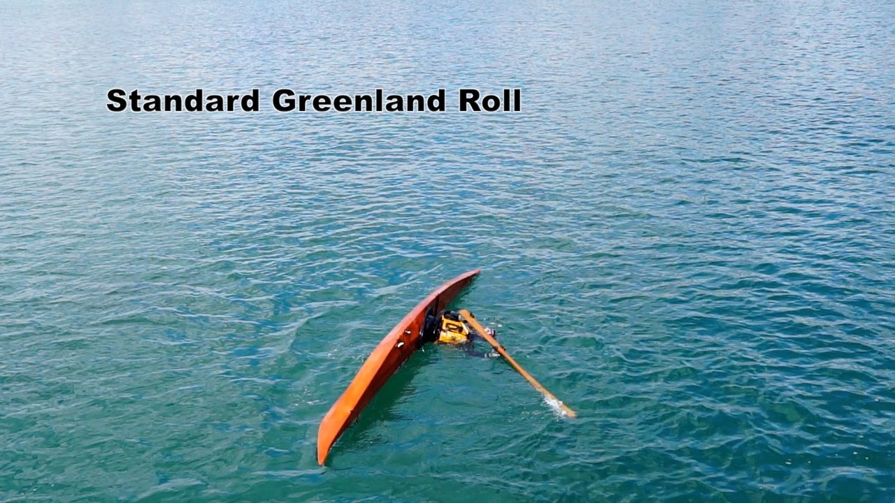 Rolling a Kayak in Slow Motion Greenland  Qajaq Rolling