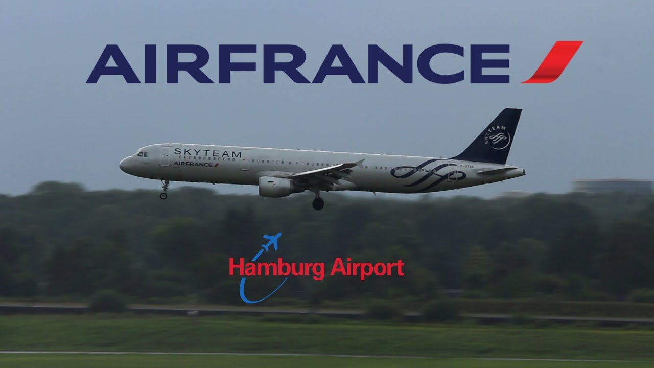 [SKYTEAM LIVERY] AirFrance A321 landing | Hamburg Airport