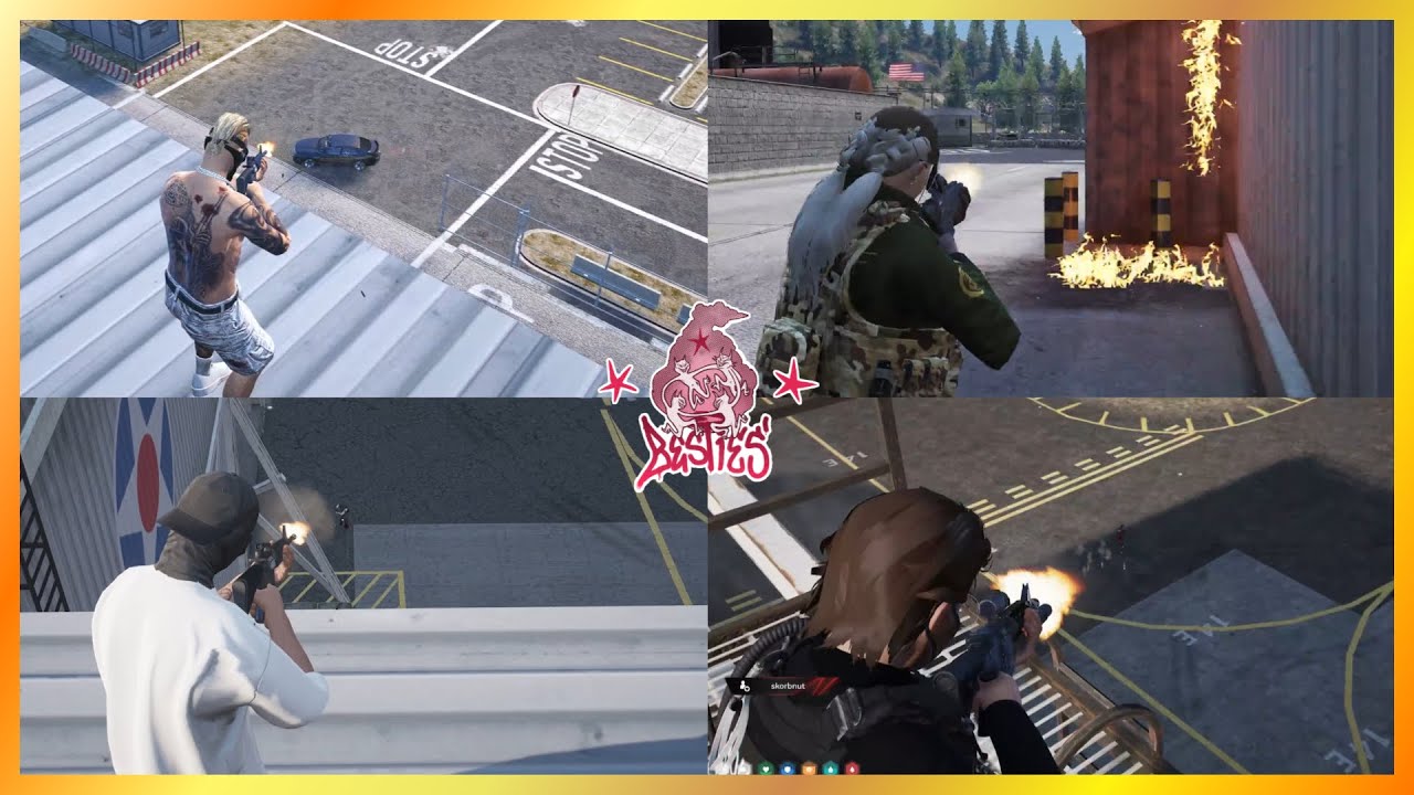 Besties vs Cops At Fort Zancudo After Paleto Bank (Multi POVs) | NoPixel 4.0 GTA RP