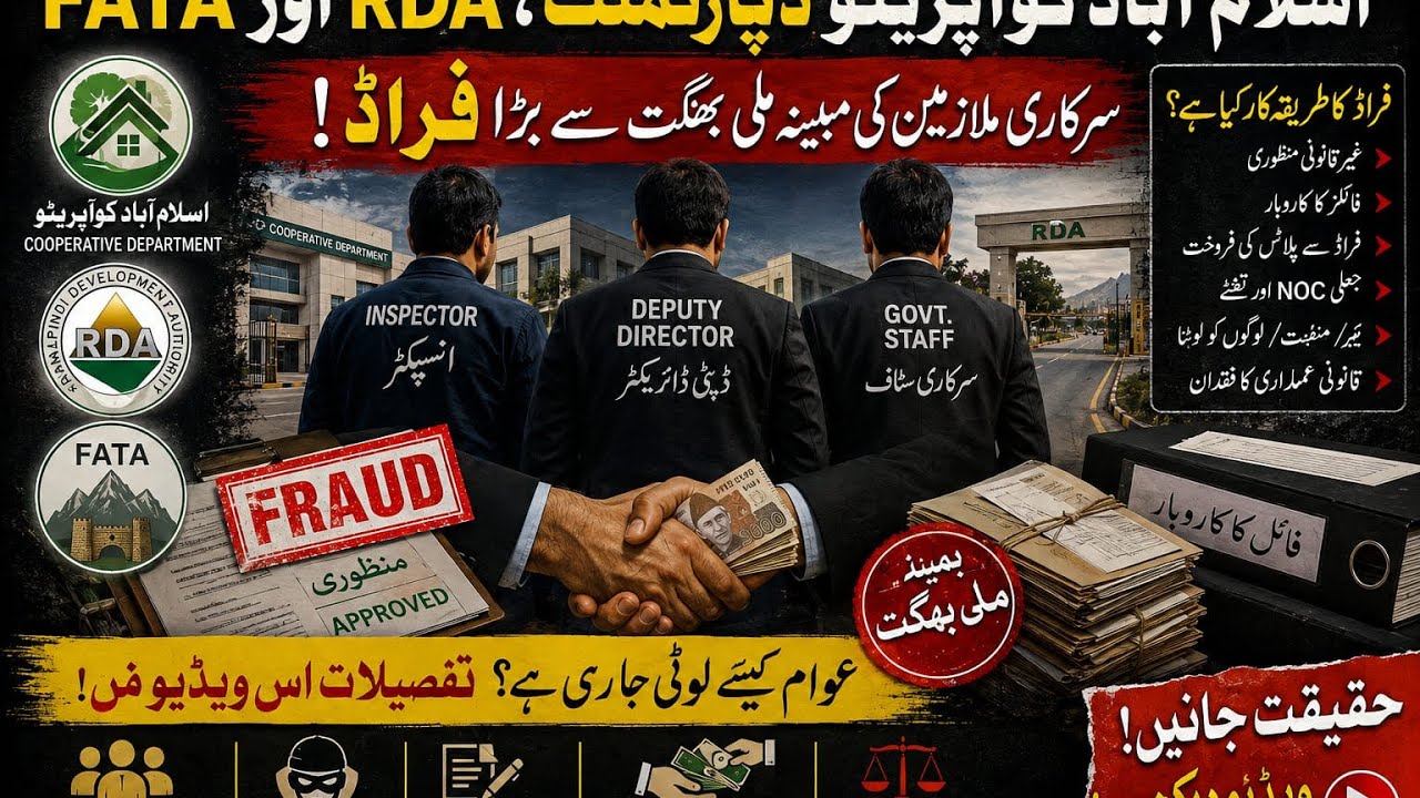Housing Scam Exposed: RDA & Cooperative Department Officials Under Scrutiny