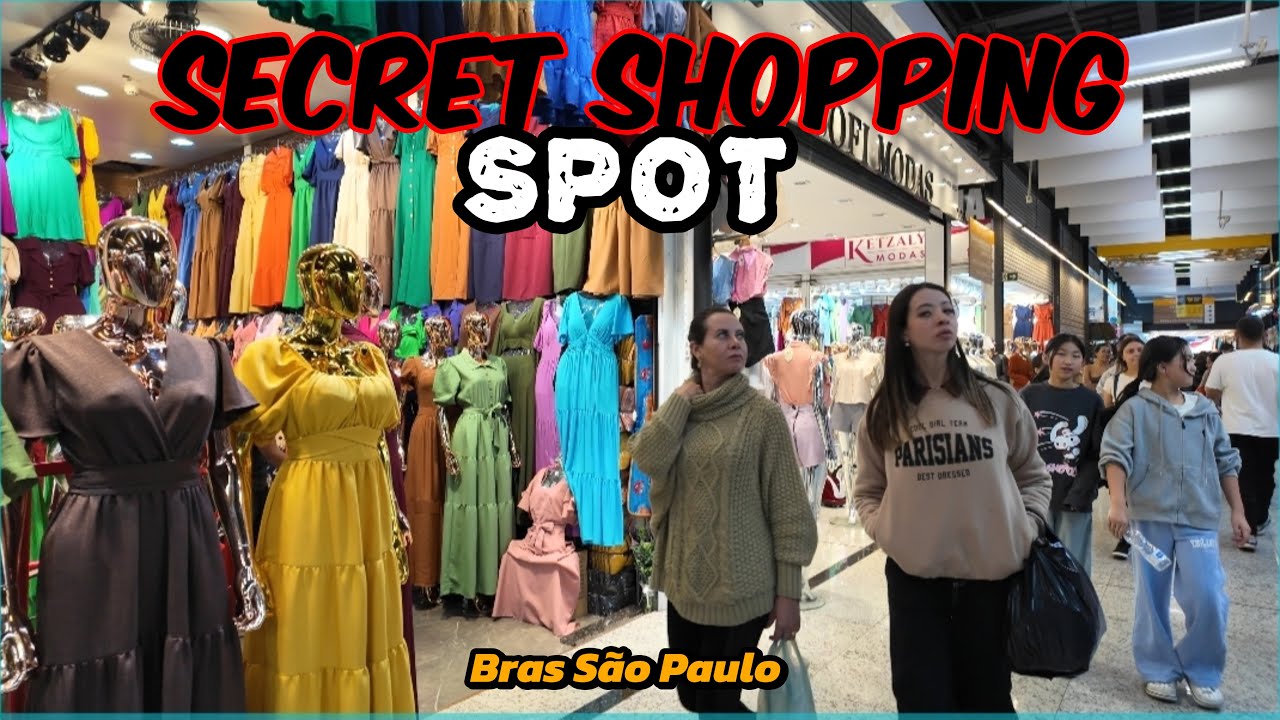 Best Budget Fashion in São Paulo🇧🇷! Walking Tour of Feirinha da Madrugada Brás