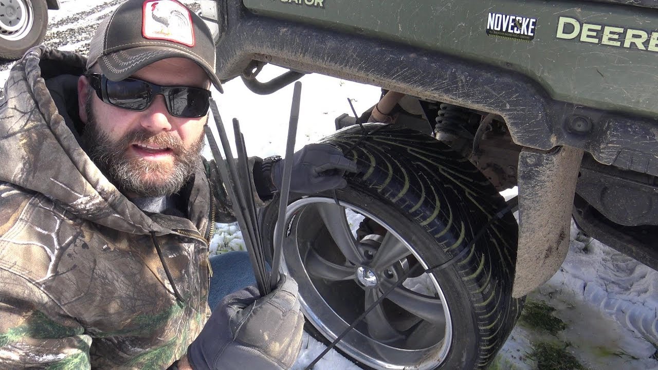 ZIP TIE SNOW TIRE HACK....WILL IT WORK?