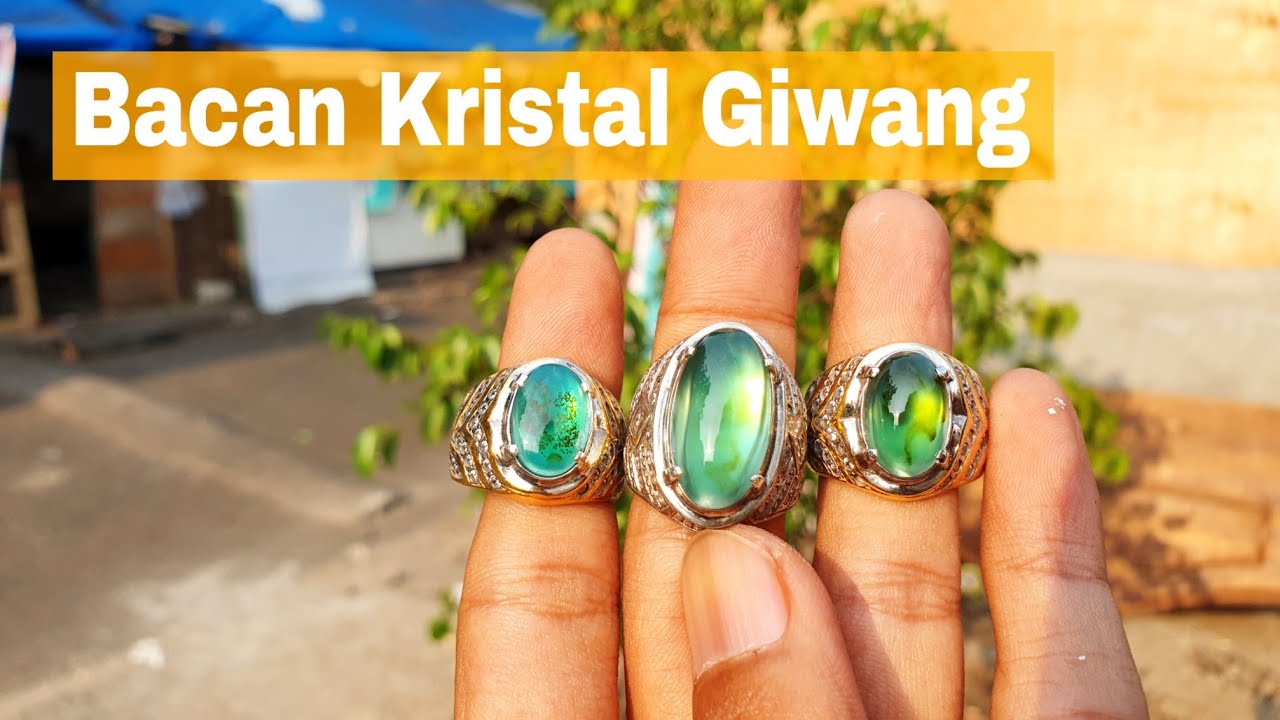 Bacan Kristal Coklat Giwang