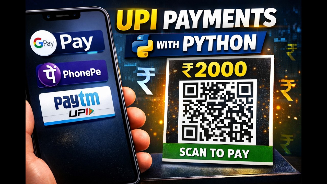 🔥 Accept UPI Payments with Python | Generate Payment QR Code Automatically