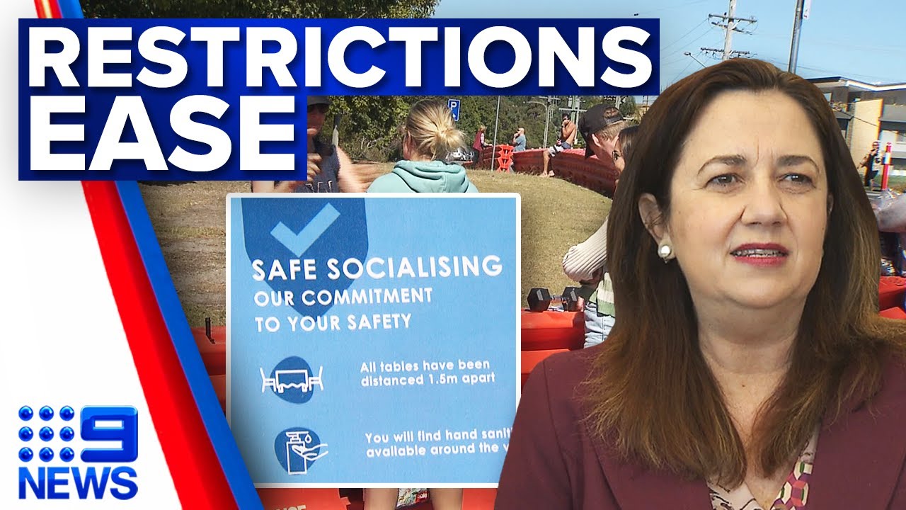 Restrictions ease across Queensland, border remains | Coronavirus | 9 News Australia