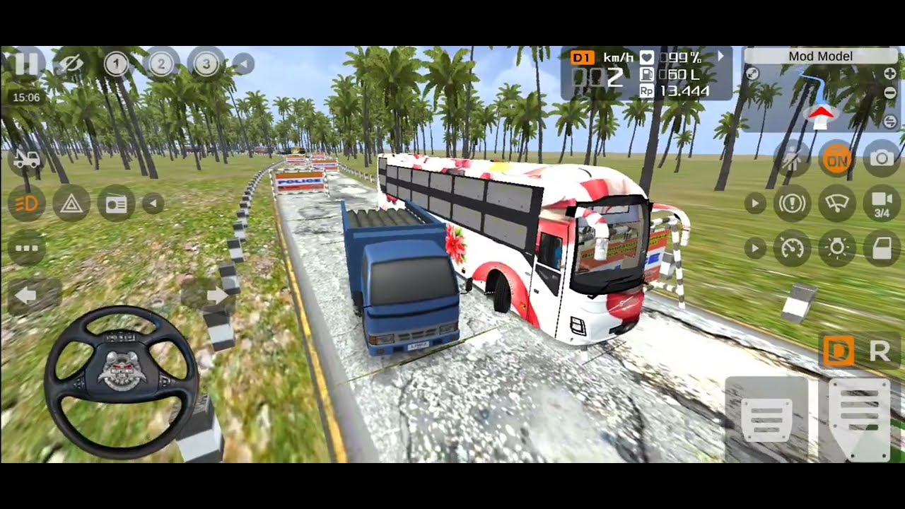 Bus Simulator Indonesia volvo Bus off road mod 