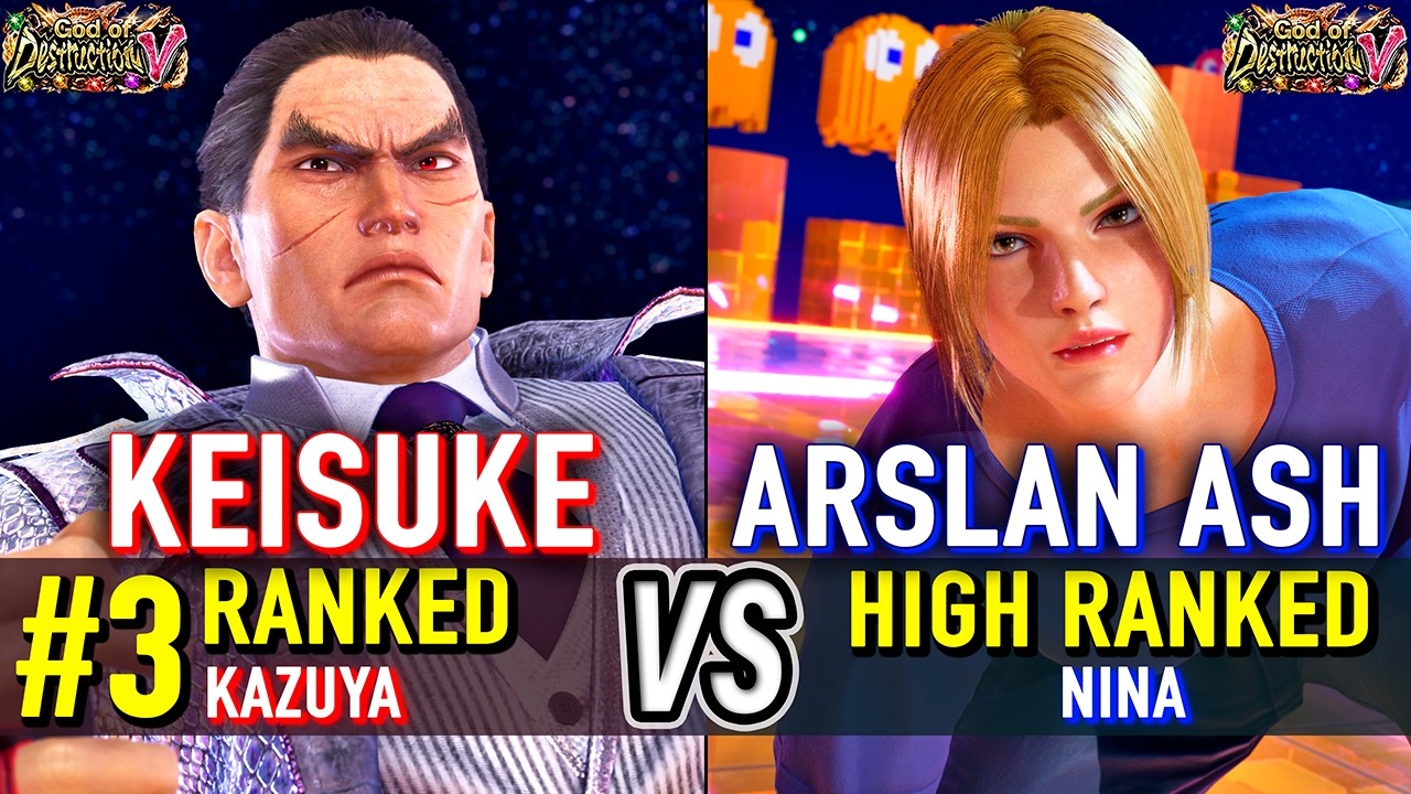 T8 🔥 KEISUKE (#3 Ranked Kazuya) vs ARSLAN ASH (Nina) 🔥 Tekken 8 High Level Gameplay