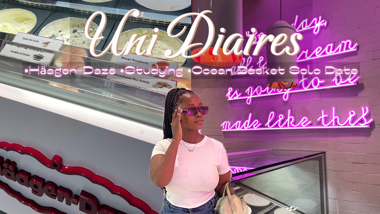 Uni Diaries ep.10: Studying+Day out at Haagen-Dazs+Ocean Basket |University of Pretoria #unidiaries