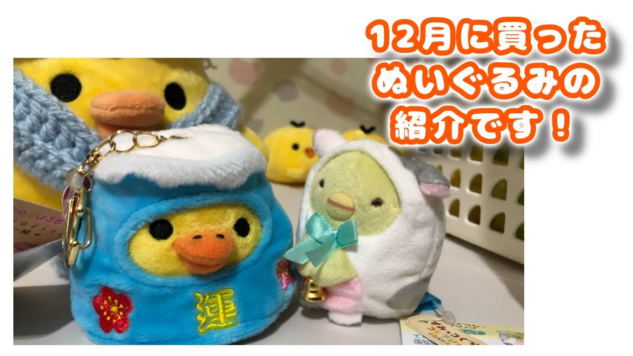 12月に買ったキイロイトリとぺんぎん？のぬいぐるみ紹介です！