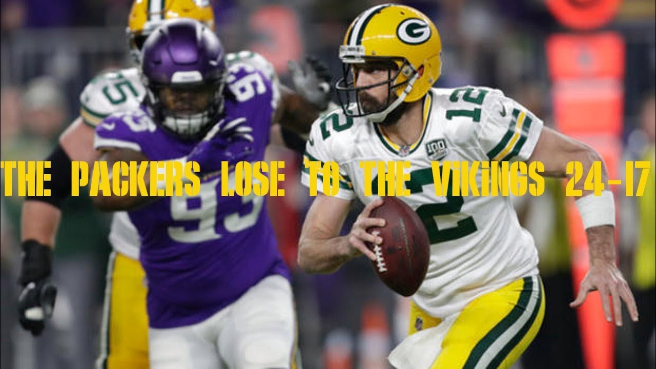 The Packers lose to the Vikings 24-17 and everything is worse now