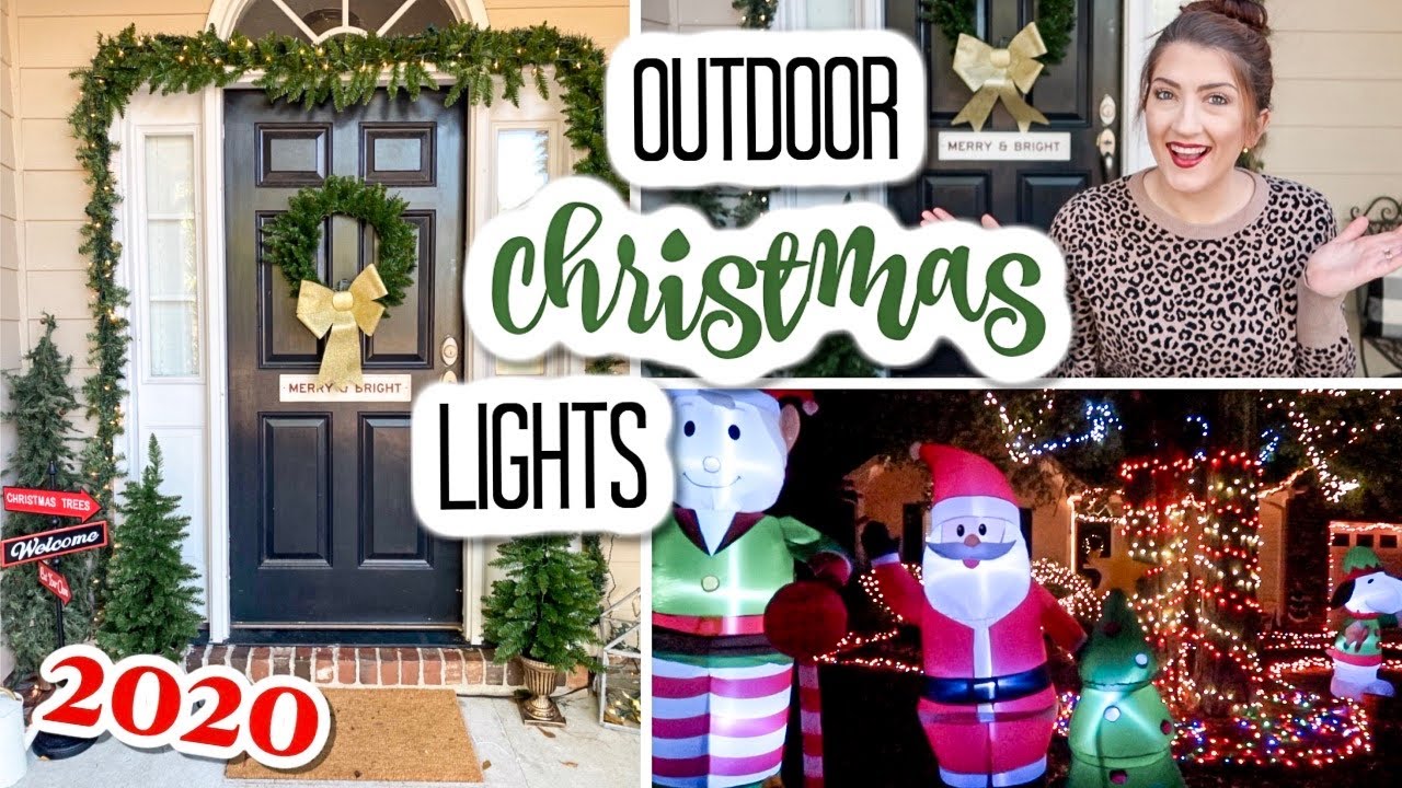 Outdoor Christmas Decorate With Me | Decorating for Christmas Outside &  Christmas Light Ideas 2020