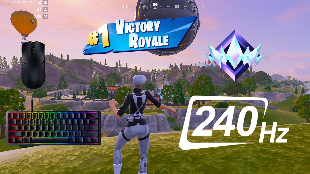 SteelSeries Apex Pro TKL ASMR 😴 Unreal Ranked 🏆 Satisfying Keyboard Fortnite 240FPS 4K