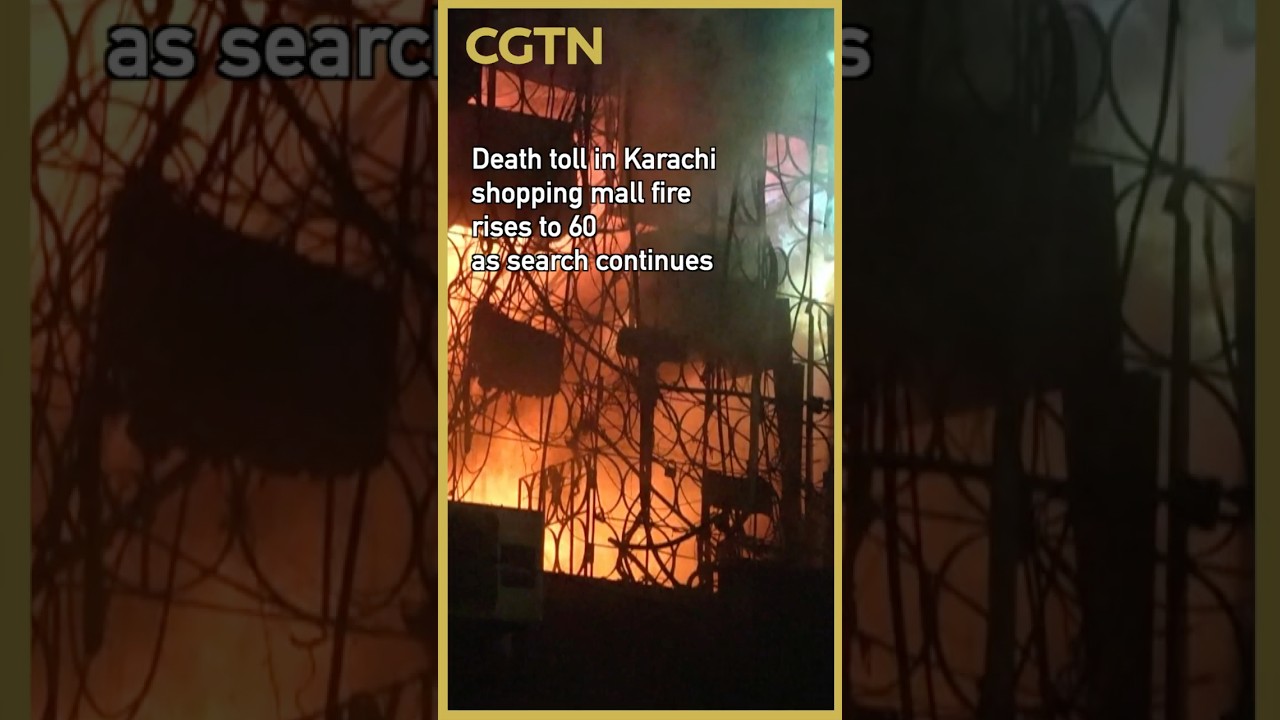 Death toll in Karachi shopping mall fire rises to 60 as search continues