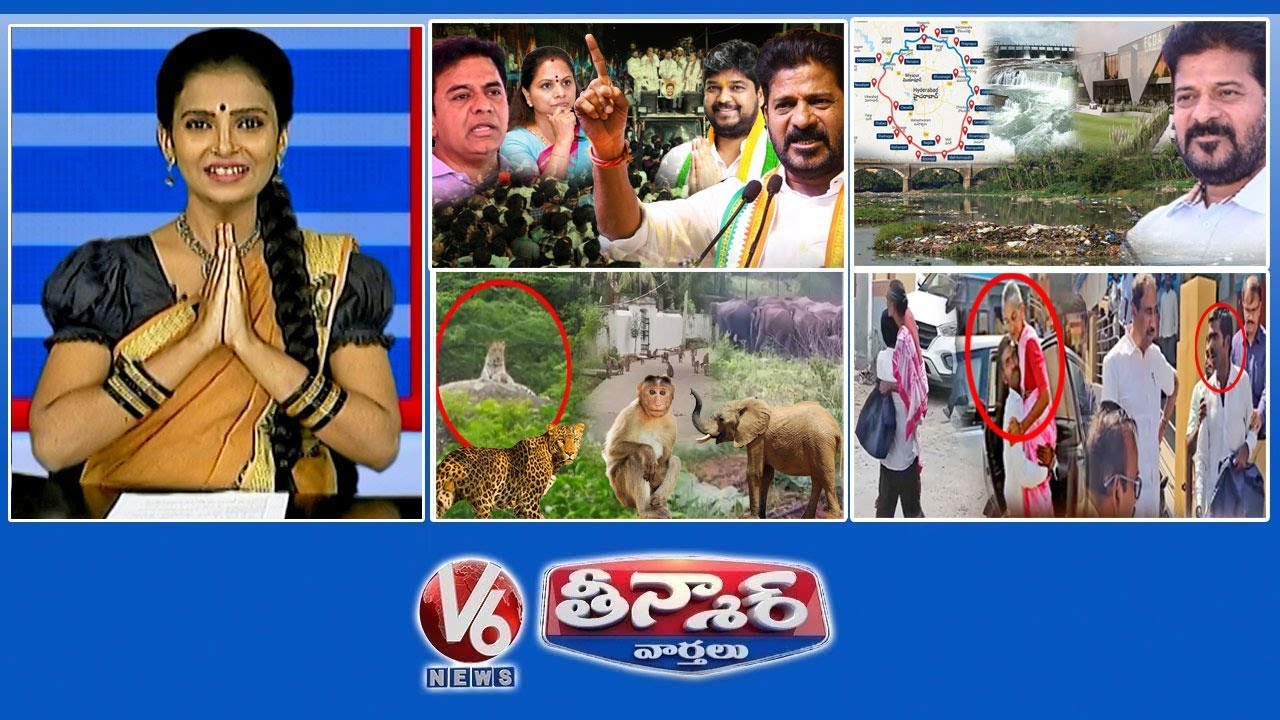 CM Revanth Questions KTR | Govt Focus Devlopemnt Works | Why Animals Come To Villages | V6 Teenmaar