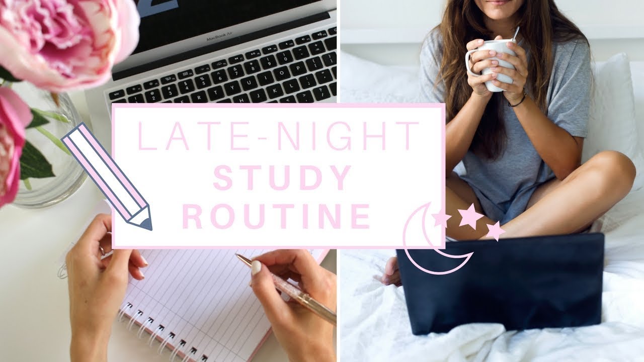 My late night study routine | Study With Jess