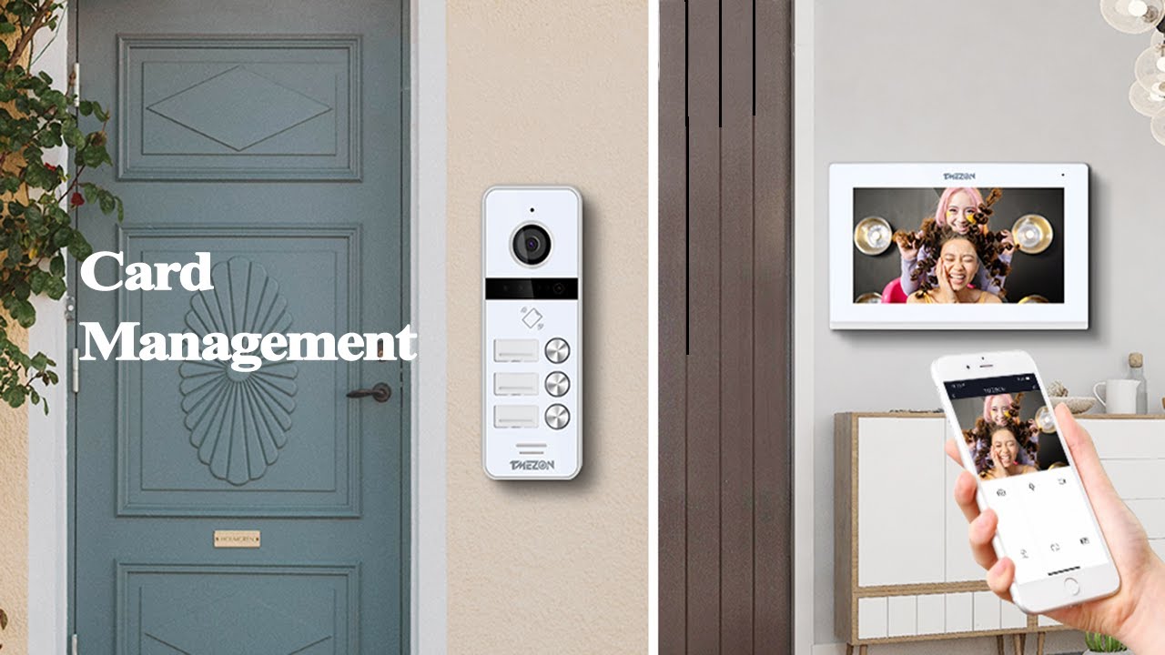 Card Management for the model MZ-IP-V718TW intercom security videodoorbell