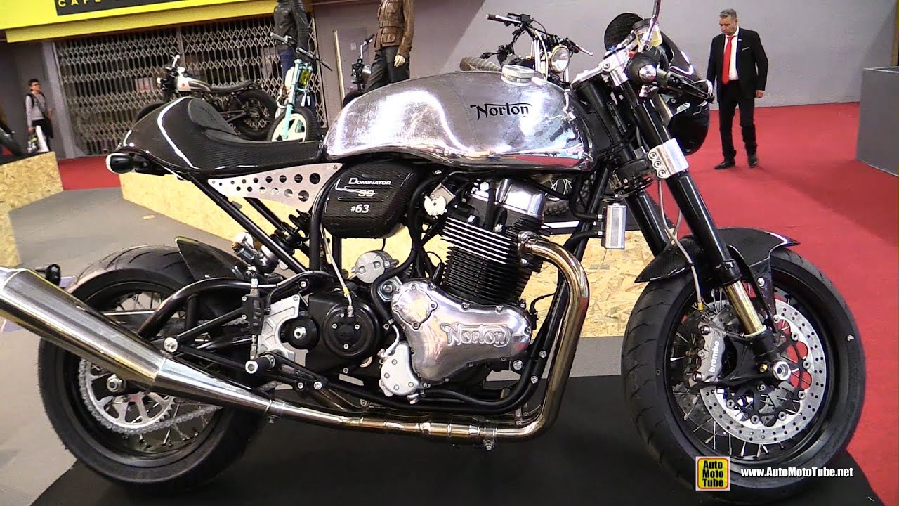Norton Dominator SS Motorcycle - Walkaround - 2015 Salon de la Moto Paris