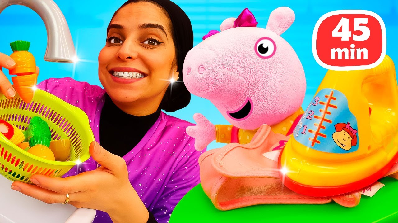 Peppa Pig en peluche veut devenir grande : aventures, responsabilités et jardin magique des jouets
