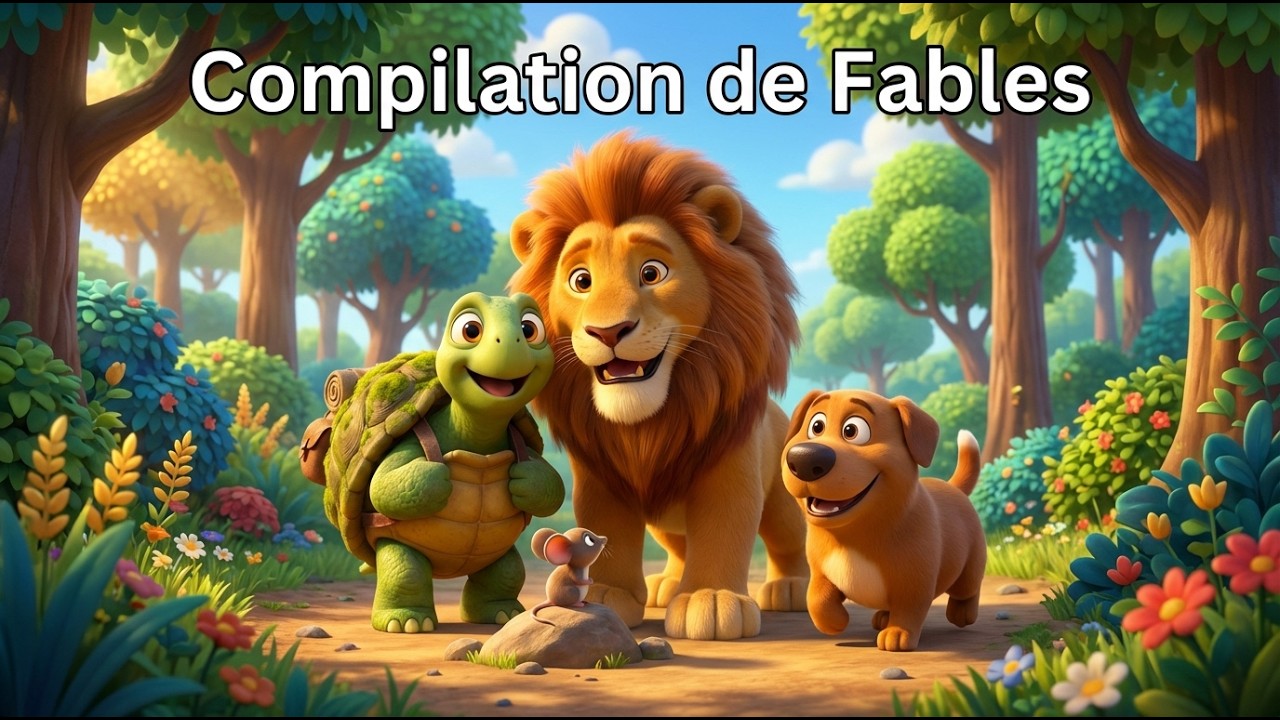 5 Fables Courtes pour Enfants 🦁🐢 | Histoires avec Morale