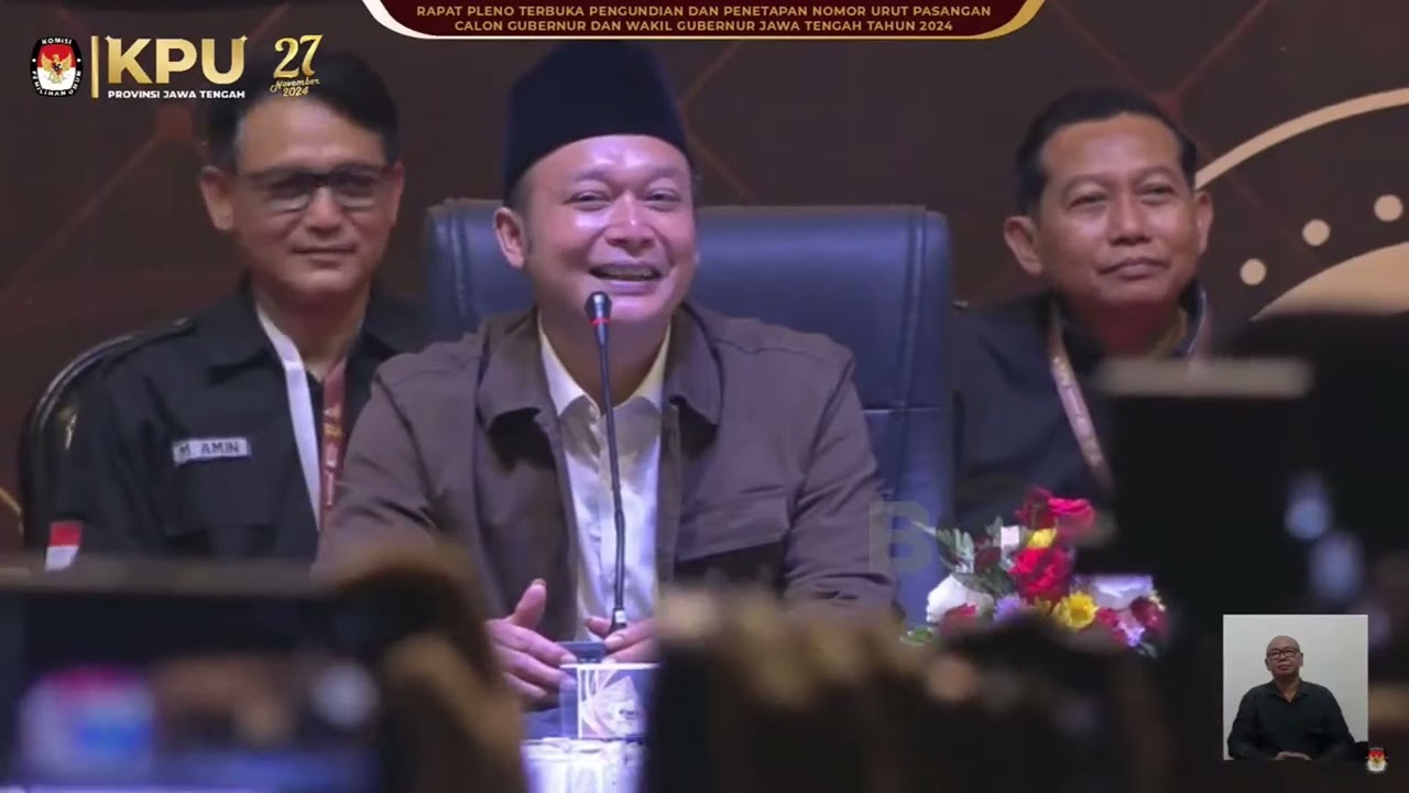 Nomor Urut Pilgub Jateng: Andika Perkasa-Hendrar Prihadi 1,  Ahmad Luthfi-Taj Yasin 2