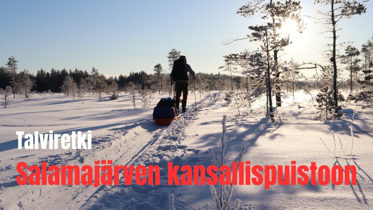 Talviretki Salamajärven kansallispuistoon I Talviyö tarpin alla I ENG SUB