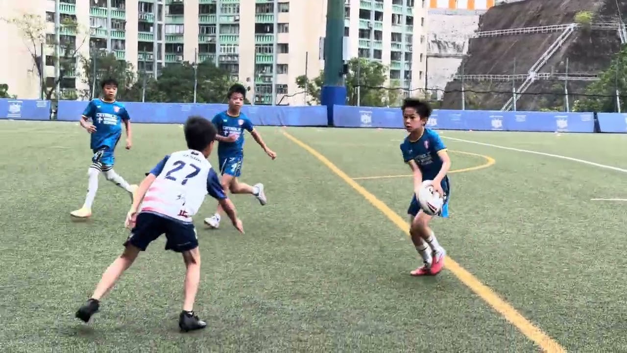 第八屆全港小學校際非撞式欖球比賽03-03-2026培正VS總堂區