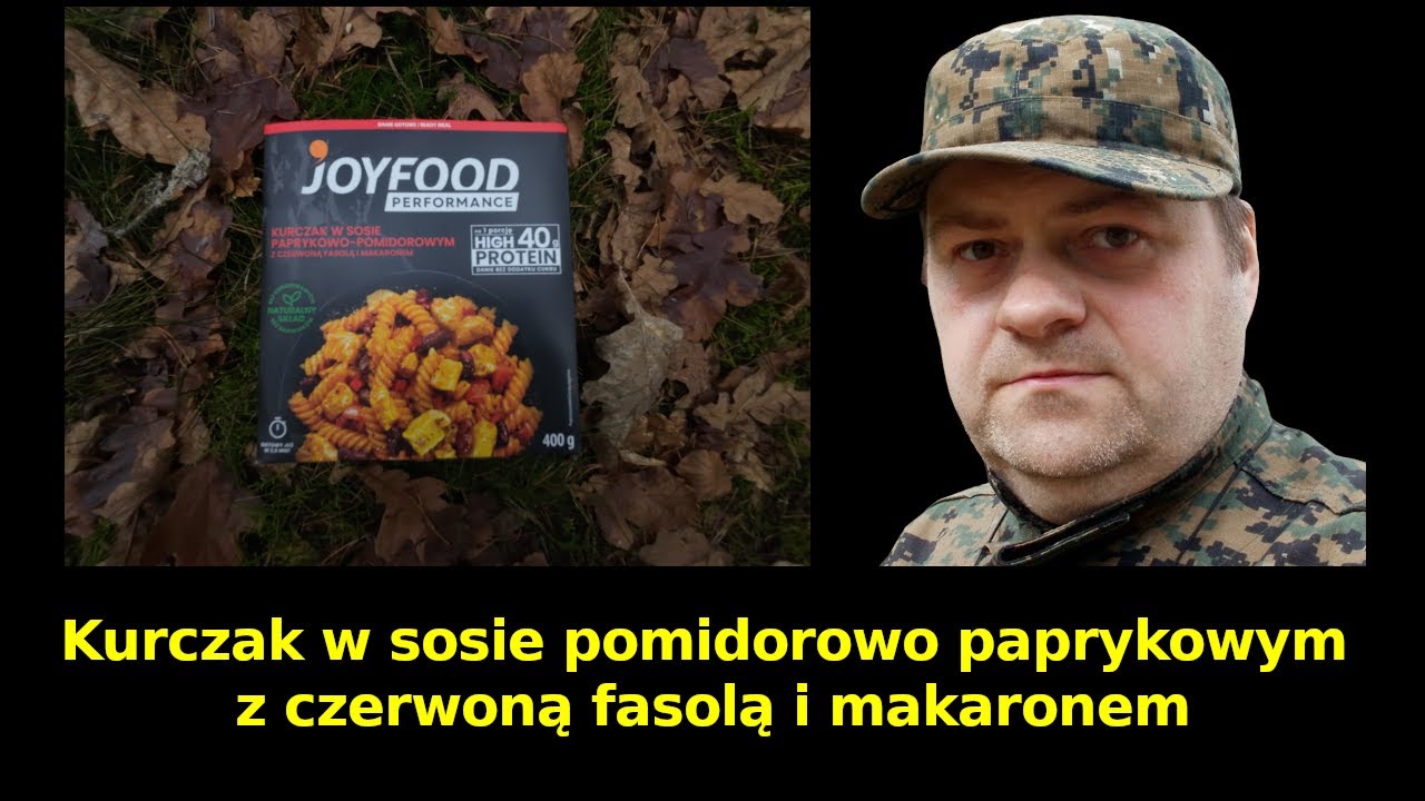 Joy Food Performance - Kurczak w sosie paprykowo pomidorowym z czerwoną fasolą i makaronem