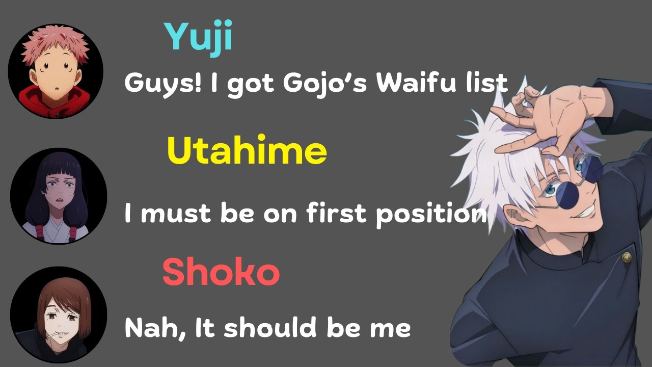 Gojo’s Waifu List Gets Leaked… And It’s PURE CHAOS! 💀🔥