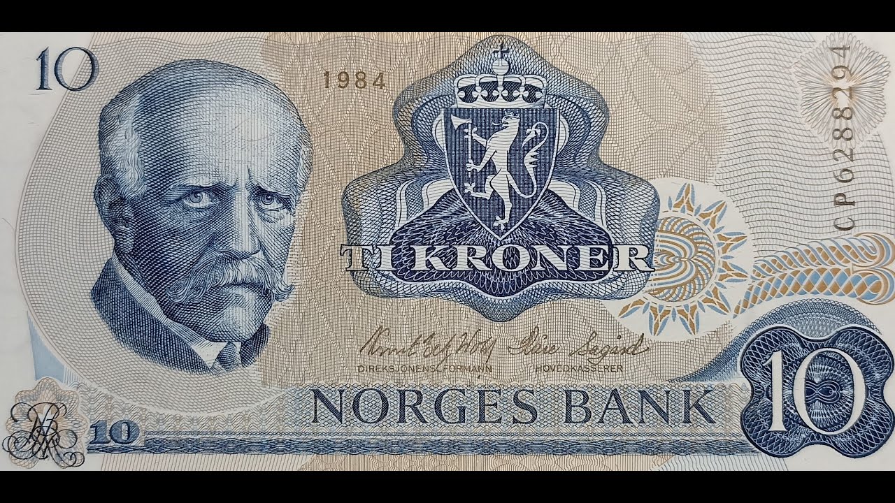 NORWAY NORGE NORWEGEN 10 KRONER 1984 BANKNOTES PAPER MONEY NOTE FIAT EDUCATIONAL