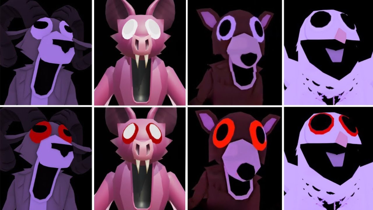 99 Nights in the Forest - DEER VS OWL VS RAM VS HUNGRY RAM VS BAT VS HUNGRY BAT | Jumpscare - Roblox