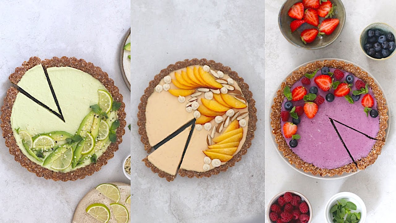 3 TORTE CRUDISTE (RAW CAKES) | Senza nessuna cottura | Buonissime, facili e veloci