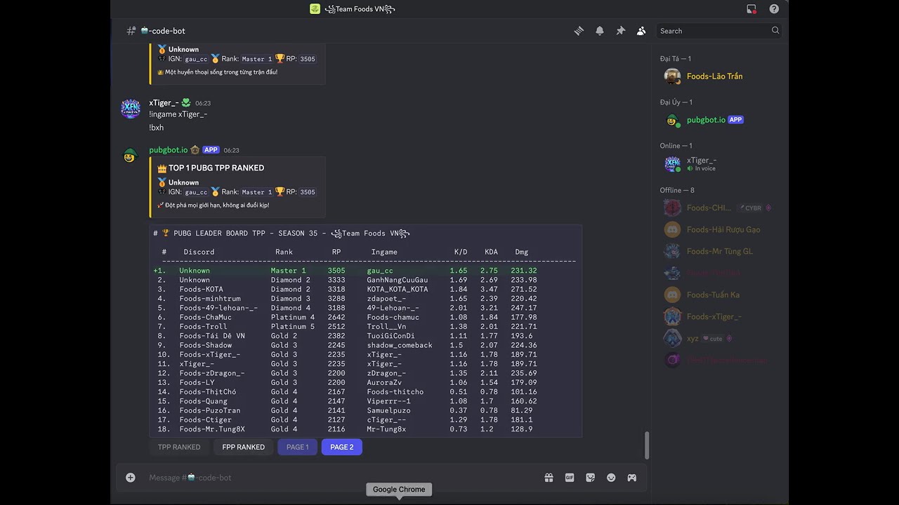 Create a Real-Time PUBG Leaderboard in Discord with PUBGBot!