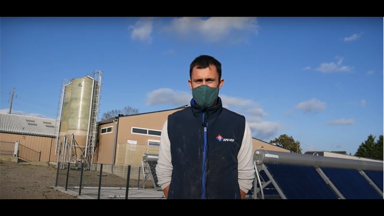 Chauffe-eaux solaires Fengtech - témoignages en veaux de boucherie (Denkavit, VanDrie, SVA) - EnRa53