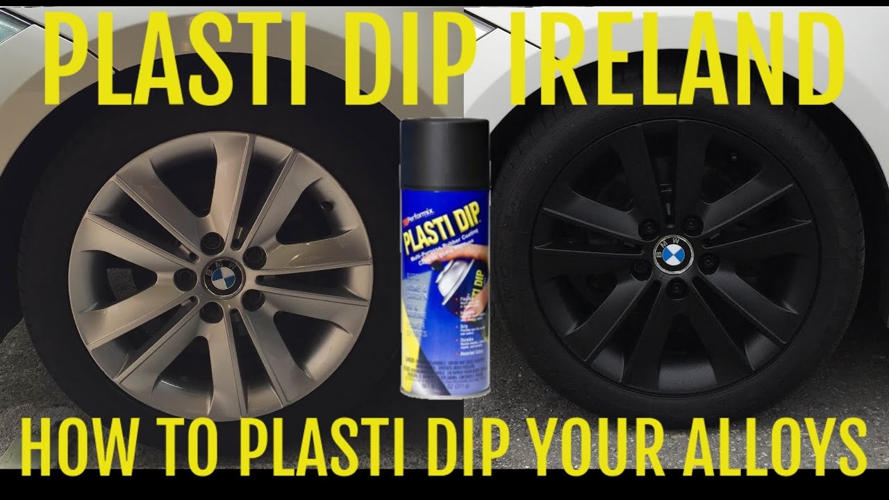 Plasti Dip Ireland - How to Plasti Dip your Alloy Wheels - Matte Black Rims