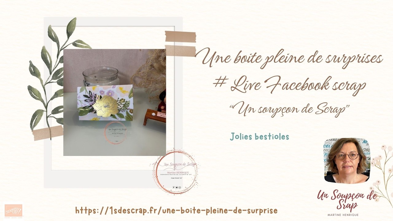 UNE BOITE PLEINE DE SURPRISES - Tutoriel scrap