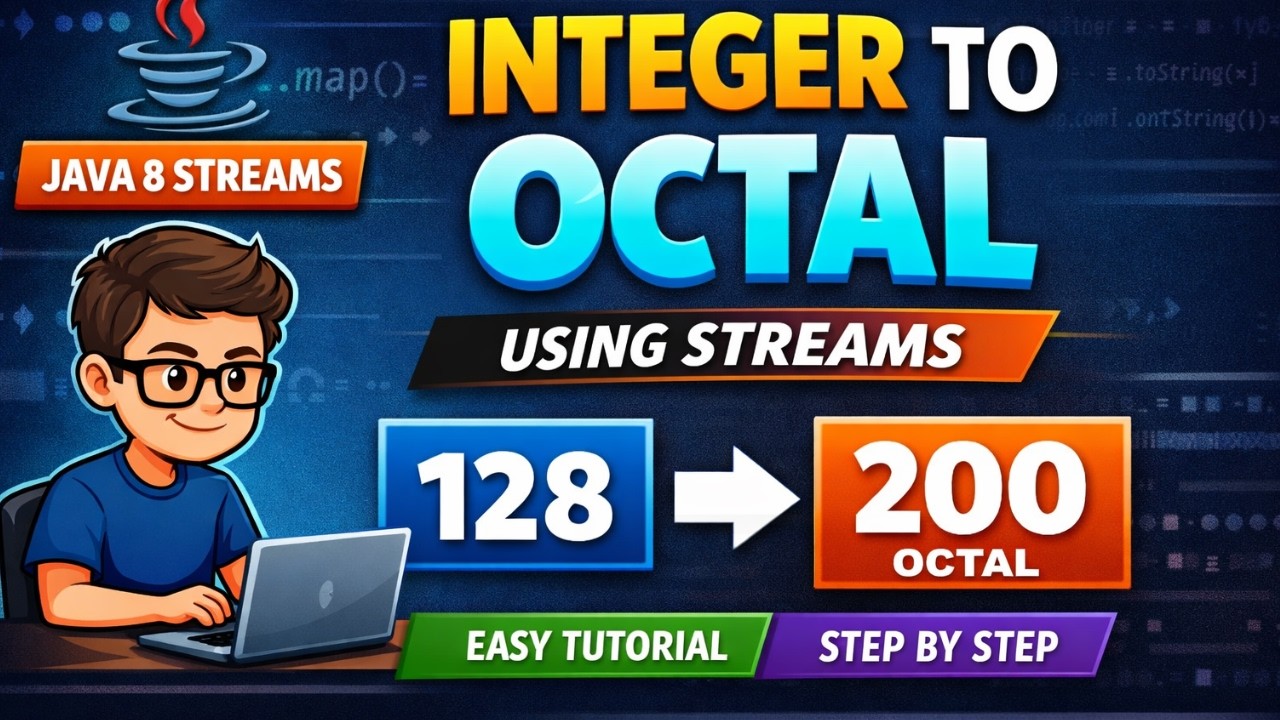 Integer to Octal Conversion Using Java Streams | Java 8 Stream Tutorial (Step-by-Step Guide)
