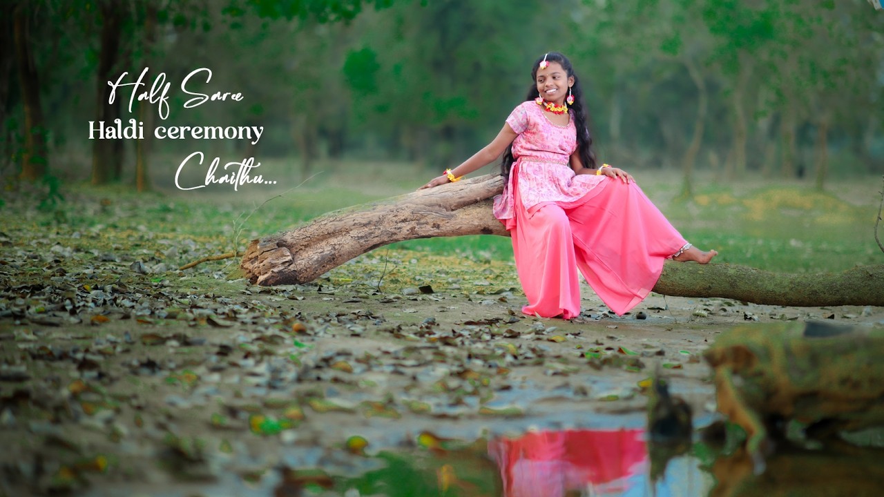 Half Saree Haldi Highlights ##