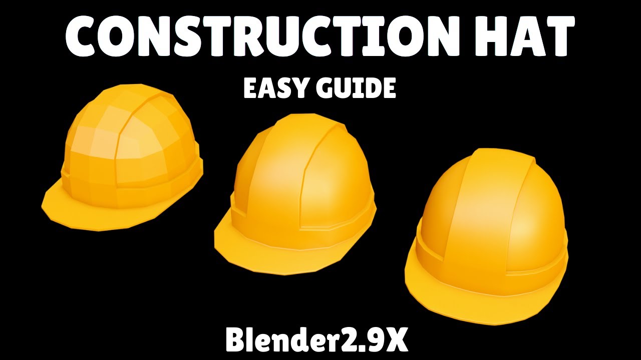 construction hat modeling in blender 2.91 easy guide  step by step