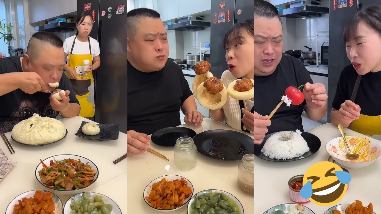 Divertida pelea de comida de una pareja china🤣#asmr #alimentos #funny #divertido #food #yummy #vlog