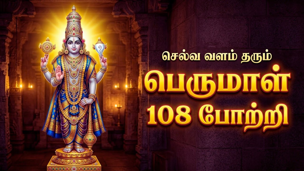 செல்வ வளம் தரும் பெருமாள் 108 போற்றி| Perumal 108 Potri| Powerful Vishnu Tamil Devotional|