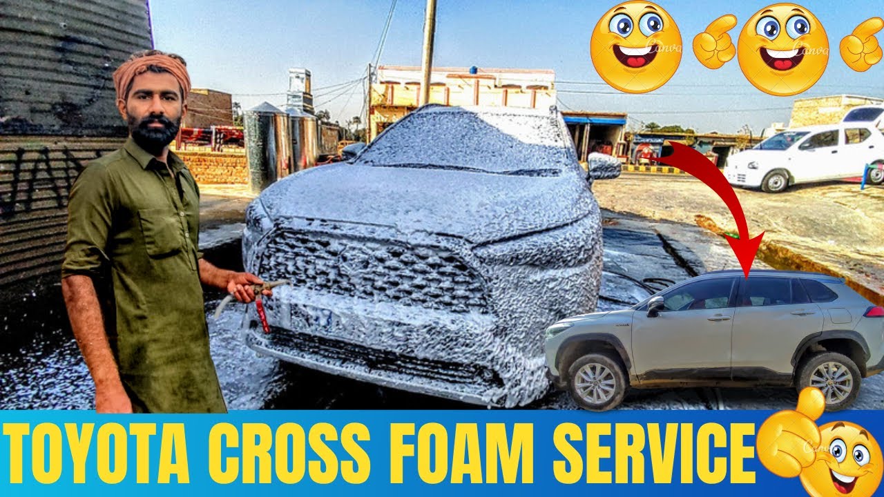 Toyota Cross Foam Service & Full Service 😳😂||2023