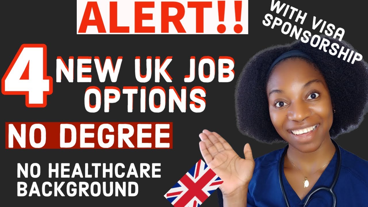 4 high paying UK jobs besides healthcare assistant jobs with visa sponsorship | No degree needed