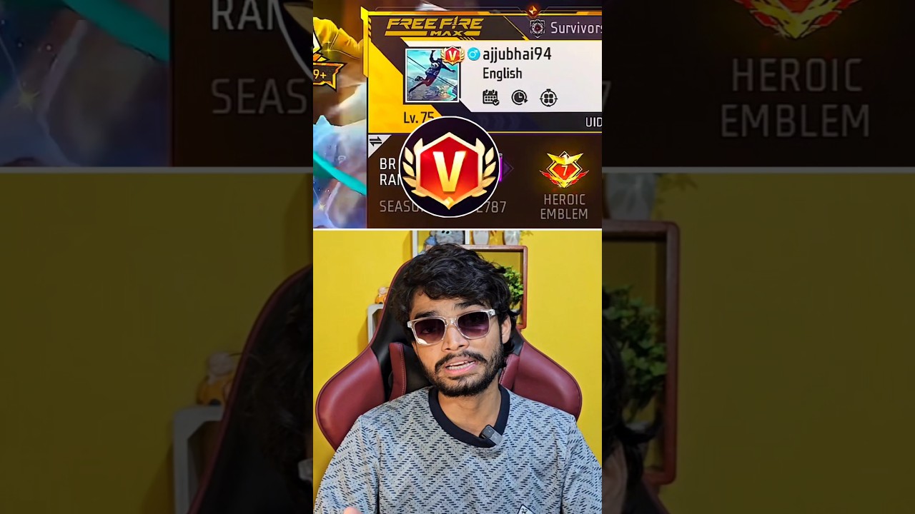Total Gaming New V Badge 💀 || I Got New V Badge in My ID #shorts #totalgaming