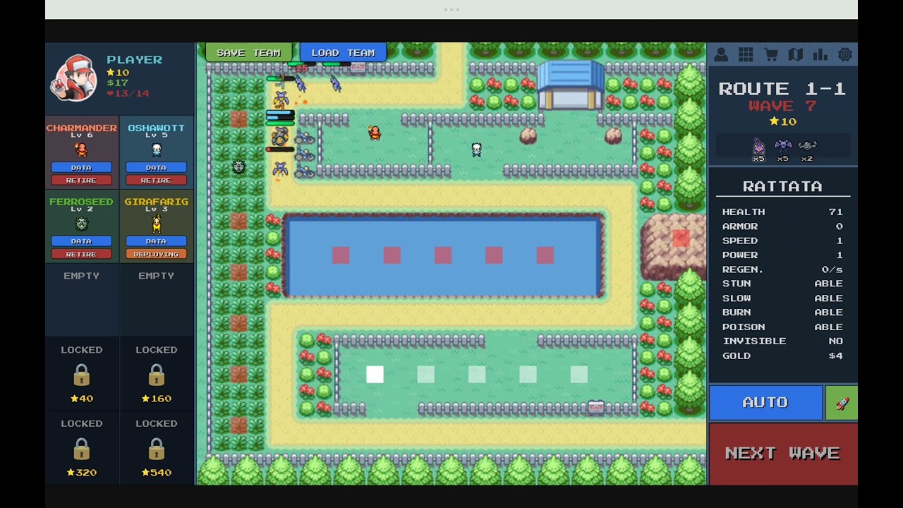 Playing poke path